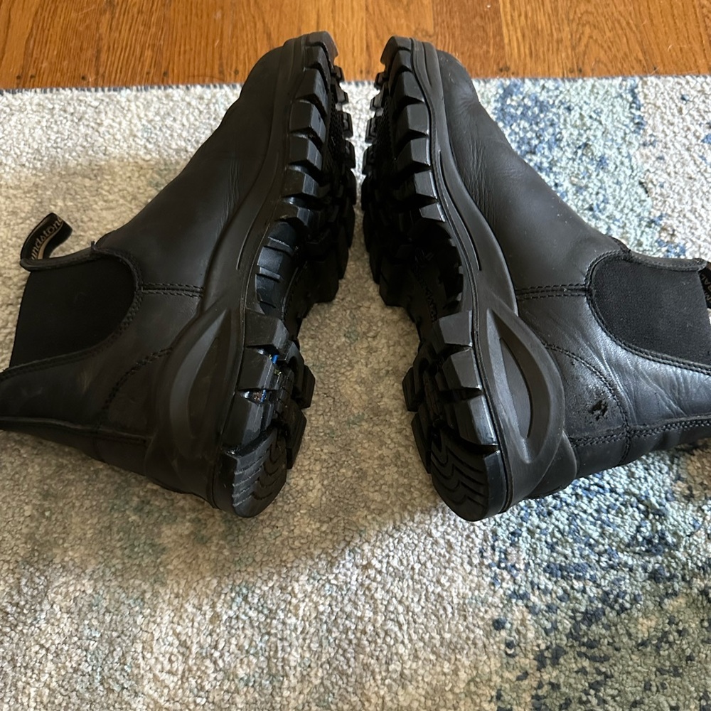 Blundstone Black Leather workboots with reinforced lug sole women’s size 8 - Picture 5 of 8